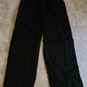 Old Navy Black Linen Pants